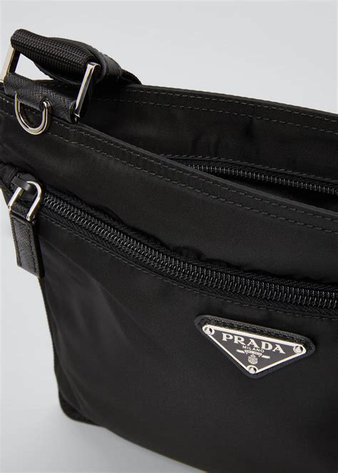 black crossbody bag prada|Prada small nylon crossbody bag.